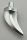 87747 | Barb / Claw / Horn / Tooth - Medium | Custom Chromed by Bubul