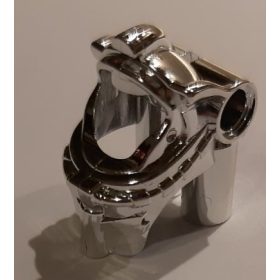   87754 Chrome Silver Minifigure, Headgear Helmet Underwater / Space  Custom Chromed by Bubul