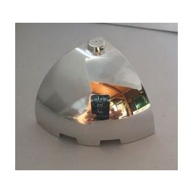   88293 Chrome Silver Brick, Round Corner 3 x 3 x 2 Dome Top Custom Chromed by BUBUL