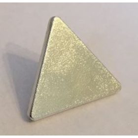   Chrome Silver Road Sign Clip-on 2 x 2 Triangle  892 Custom Chromed by BUBUL