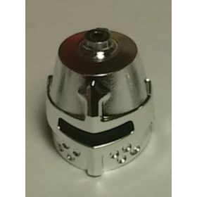   89520 Chrome Silver Minifig, Headgear Helmet Castle Closed with Eye Slit  89520 Custom Chromed by Bubul