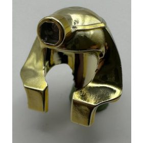   90462 Chrome Gold Minifigure, Headgear Headdress Mummy similar: x177 or 30168  Custom Chromed by BUBUL