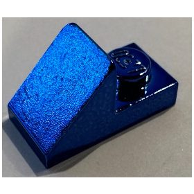   92946 Chrome BLUE Slope 45 2 x 1 with 2/3 Cutout  92946 or 15672 Custom Chromed by BUBUL