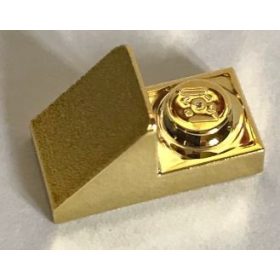   92946 Chrome GOLD Slope 45 2 x 1 with 2/3 Cutout  92946 or 15672 Custom Chromed by BUBUL