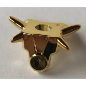   93056 Chrome GOLD Minifigure Armor Breastplate with Shoulder Spikes  Custom Chromed by Bubul