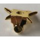 93056 Chrome GOLD Minifigure Armor Breastplate with Shoulder Spikes  Custom Chromed by Bubul