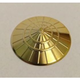 93059 Chrome Gold Hat, Conical Asian Custom chromed by Bubul