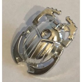   93251 Chrome Silver Minifig, Shield Scarab  Custom Chromed by BUBUL