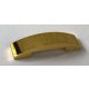 93273 Chrome GOLD Slope, Curved 4 x 1 Double No Studs Custom Chromed by BUBUL