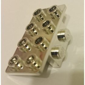   93274 Chrome Silver Bracket 1 x 2 - 2 x 4  or 21731 Custom Chromed by BUBUL