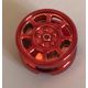 93593 Chrome RED Wheel 11mm D. x 6mm with 8 Spokes  93593 Custom Chromed by BUBUL