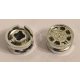 93593 Chrome Silver Wheel 11mm D. x 6mm with 8 Spokes  93593 Custom Chromed by BUBUL