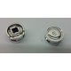 93594 Chrome Silver Wheel 11mm D. x 6mm with Smooth Hubcap  Custom Chromed by BUBUL
