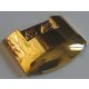 93604 Chrome GOLD Wedge 3 x 4 x 2/3 Triple Curved Custom Chromed by BUBUL
