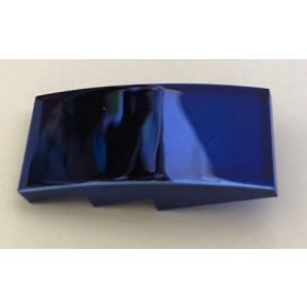   93606 Chrome Blue Slope, Curved 4 x 2 No Studs  93606 Custom Chromed by BUBUL