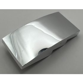   93606 Chrome Silver Slope, Curved 4 x 2 No Studs  93606 Custom Chromed by BUBUL