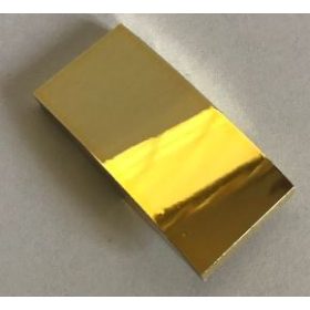   93606 Chrome Gold Slope, Curved 4 x 2 No Studs Custom Chromed by BUBUL