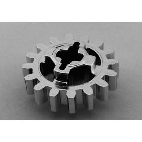   94925 Chrome Silver Technic, Gear 16 Tooth (New Style Reinforced)   Custom chromed by Bubul