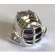 98130 Chrome Silver Minifigure, Headgear Ninjago Kendo Helmet  Custom Chromed by BUBUL