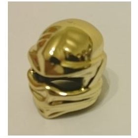   98133 Chrome Gold Minifig, Headgear Ninjago Wrap, Plain Custom Chromed by Bubul