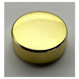   98138 | Chrome GOLD  Tile, Round 1 x 1, 35381 | Custom Chromed by BUBUL