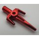 98139 Chrome-RED Minifig, Weapon Sai  Custom Chromed by BUBUL