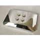 Chrome Silver Wedge 6 x 4 x 2/3 Quad Curved  98281 Custom chromed by Bubul