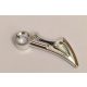 Chrome Silver Wing 1 x 4 with Pin Hole  Part: 98347 Custom chromed by Bubul