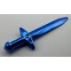 18031 Chrome Blue Minifig, Weapon Sword,   Greatsword Pointed   or 98370   Custom chromed by Bubul