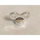 98375  Chrome Silver Minifig, Utensil Toy Winder Key 29979 Custom Chromed by BUBUL
