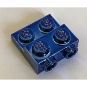   99206 Chrome Blue Plate, Modified 2 x 2 x 2/3 with 2 Studs on Side Custom Chromed by BUBUL