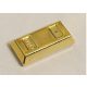 99563_Chrome GOLD Minifig, Utensil Ingot / Bar  99563 or 95349 Custom Chromed by BUBUL
