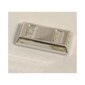   99563_Chrome Silver Minifig, Utensil Ingot / Bar  99563 or 95349 Custom Chromed by BUBUL