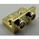 99780 Chrome Gold Bracket 1 x 2 - 1 x 2 Inverted Custom Chromed by BUBUL