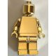 970 Plain minifigure 973 pln Chrome GOLD Custom Chromed by BUBUL 