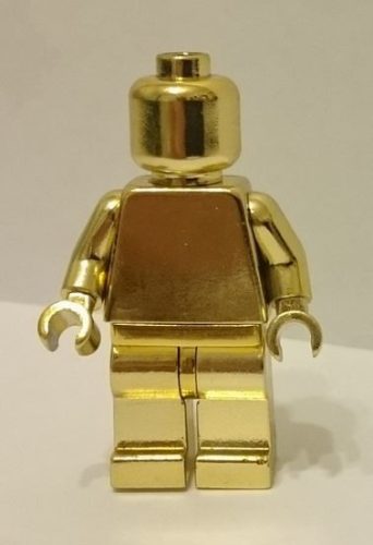 970 Plain minifigure 973 pln Chrome GOLD Custom Chromed by BUBUL 