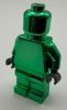 970 Plain minifigure 973 pln Chrome Green Custom Chromed by BUBUL 