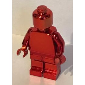   970 Plain minifigure  973 pln Chrome RED Custom Chromed by BUBUL 