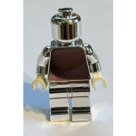   970 Plain minifigure 973 pln Chrome Silver Custom Chromed by BUBUL 