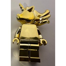 Minifig_Unicorn_gold Custom Chromed by BUBUL 