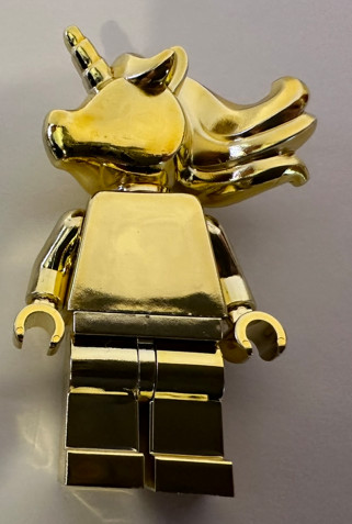 Minifig_Unicorn_gold Custom Chromed by BUBUL 