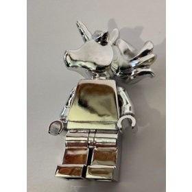 Minifig_Unicorn_Silver Custom Chromed by BUBUL 