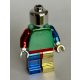970 Plain minifigure 973 Mixed Chrome  Clown, Custom Chromed by BUBUL 