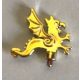 X47 Chrome Gold Minifigure, Plume Dragon Custom Chromed by BUBUL