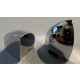 bb1284_Chrome Silver Slope, Curved 1 x 1 x 1 1/3 Corner Left or Right Side  Custom Chromed by BUBUL