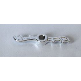   Chrome Silver Minifig, Utensil Batman Batwing (two wings with ring in middle)   bb203  Custom Chromed by BUBUL