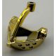 x126, 2594 | Chrome Gold Minifig, Visor Pointed | Custom Chromed by BUBUL  