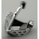 x126, 2594 | Chrome Silver Minifig, Visor Pointed | Custom Chromed by BUBUL  