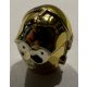 X134 Chrome Gold Minifig, Head Modified SW C-3PO / K-3PO Protocol Droid  x134 or 30480 Custom Chromed by BUBUL