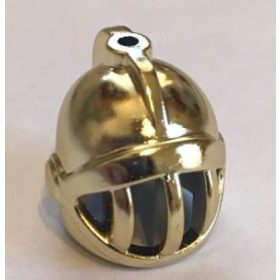   x167, 4503, 59858  | Chrome Gold Minifig, Headgear Helmet Castle with Fixed Face Grille | Custom Chromed by Bubul